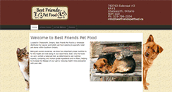 Desktop Screenshot of bestfriendspetfood.ca